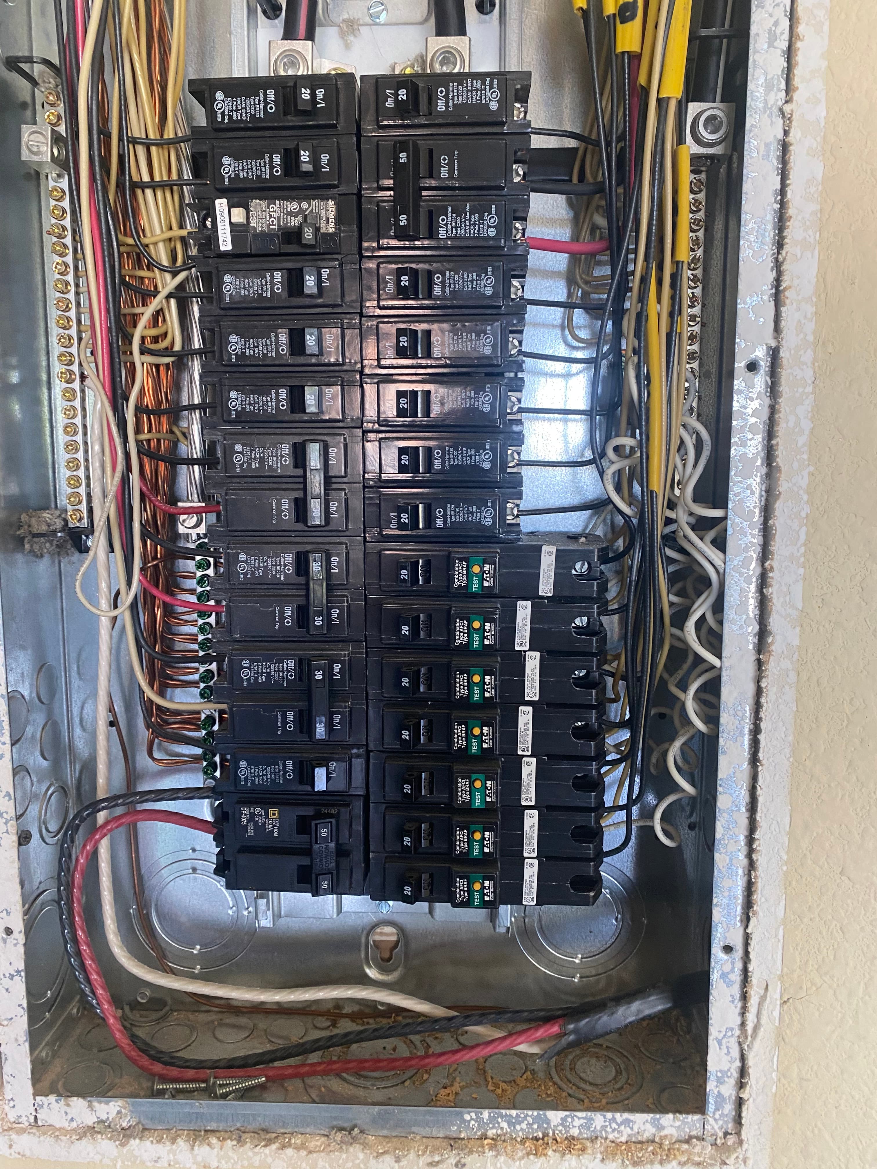 Clean electrical installation work