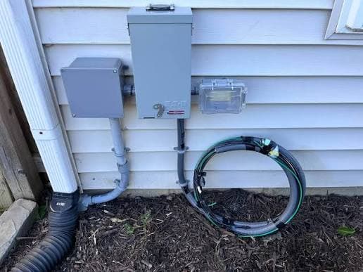 Residential electrical service project