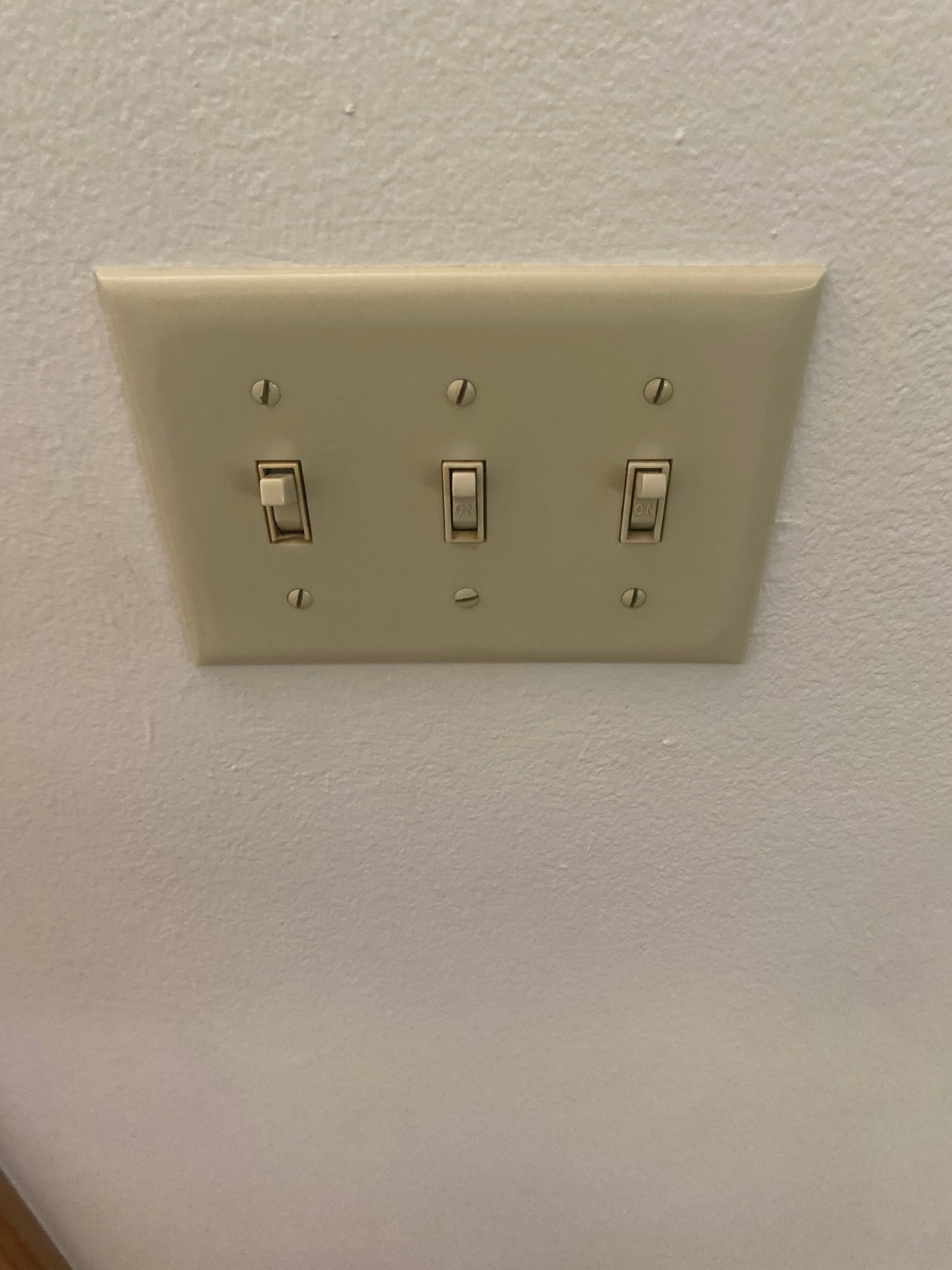 Specialty switch and outlet wiring detail